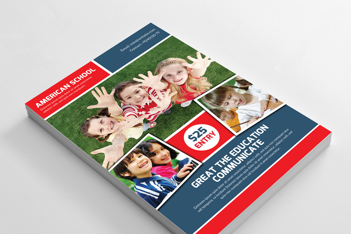 School Education Flyer Template, a Flyer Template by graphicforest (Photo 1 of 3)