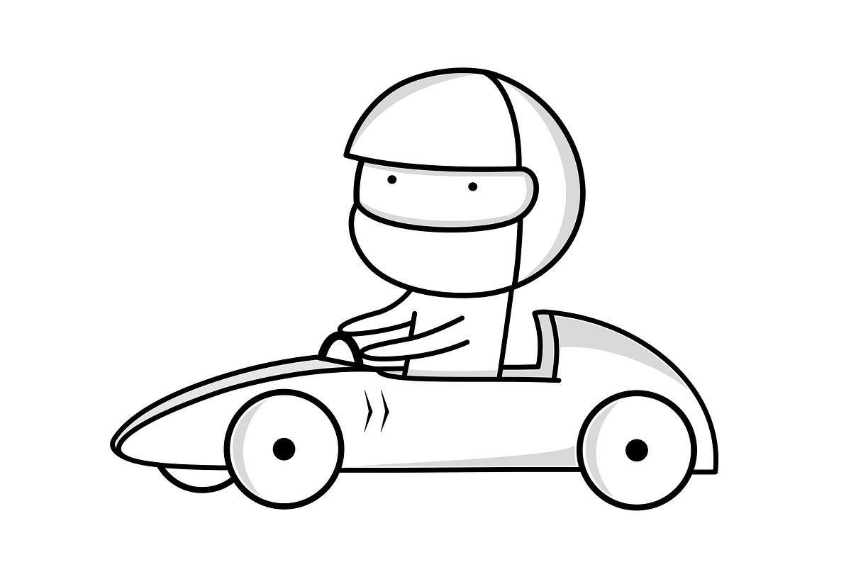 Racing and motorcyclist icons, an Icon by JK comics (Photo 3 of 5)