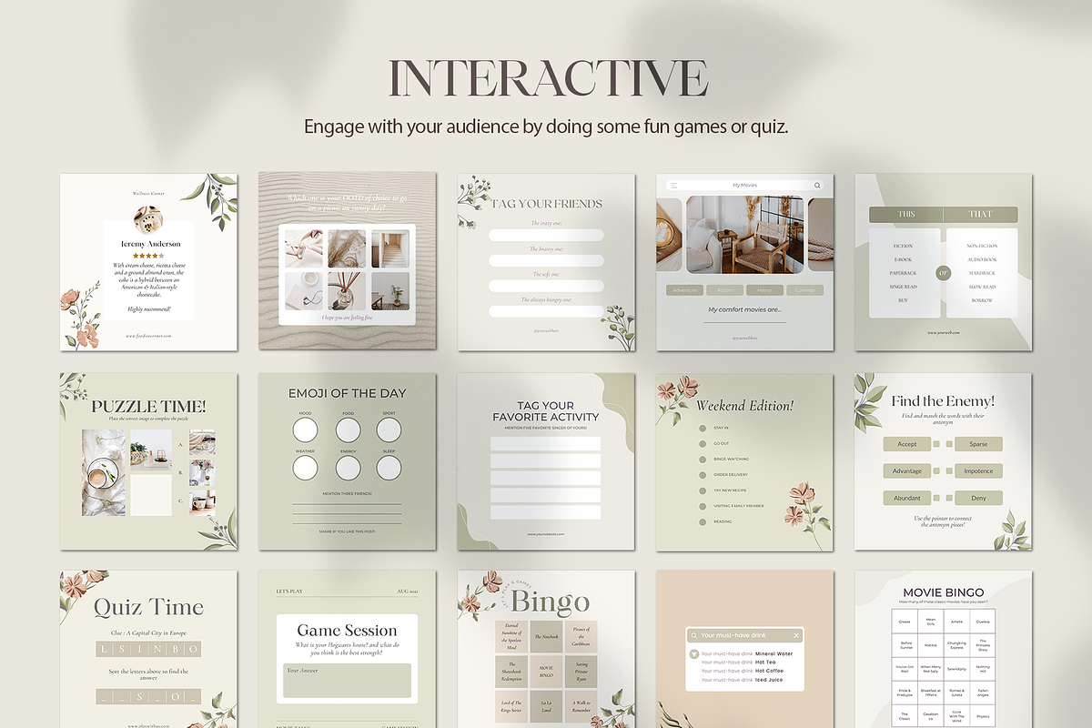 Instagram for Coach Botanical, a Social Media Template by Analogi Studio (Photo 16 of 30)