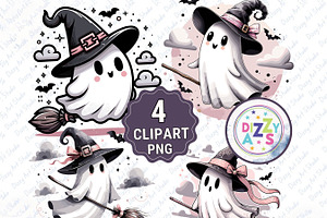 Halloween Cute Ghost Witchy Pngs