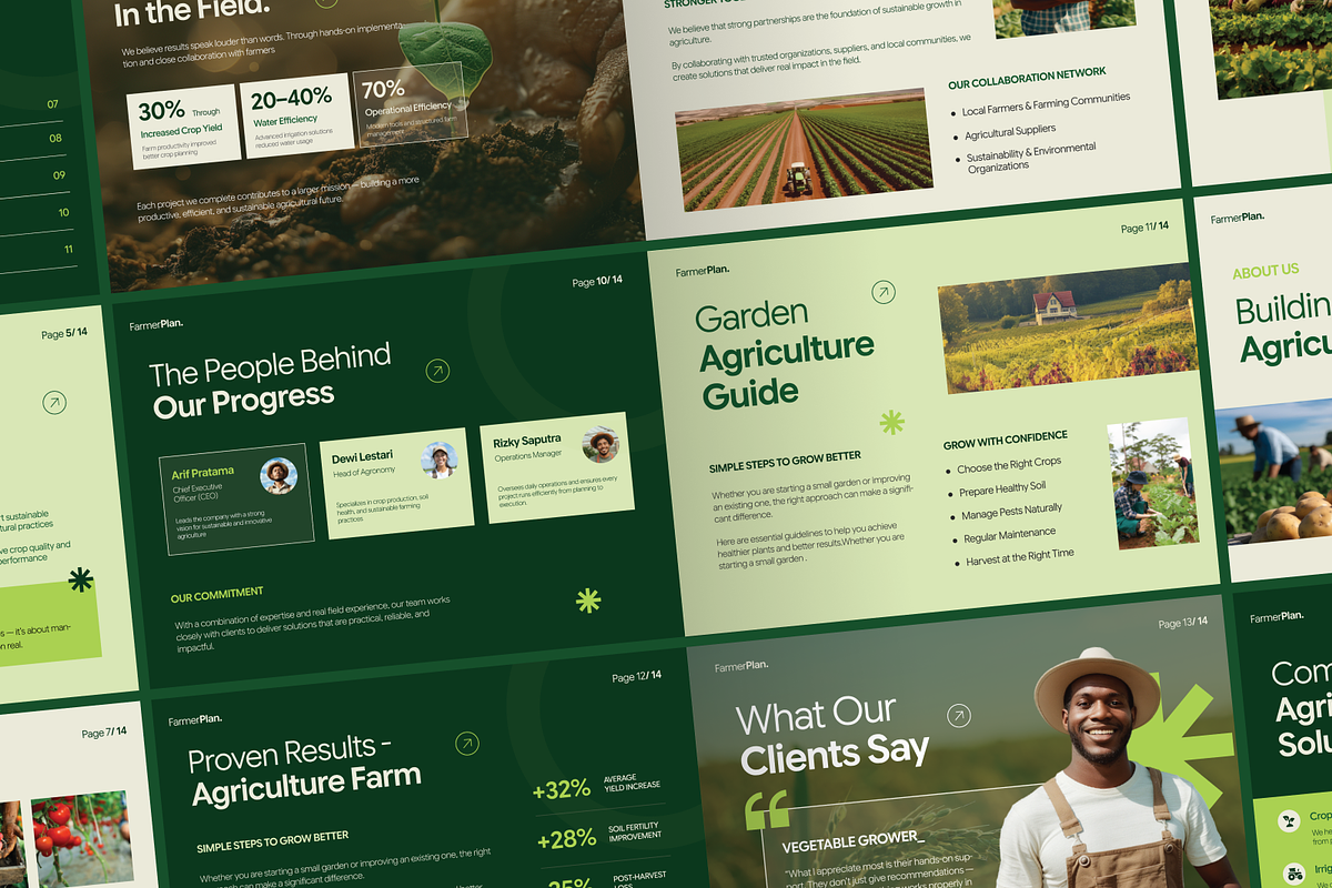 Agriculture Landscape Brochure, a Brochure Template by Annora Studio (Photo 2 of 4)