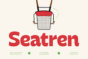 Seatren Bold Sans Display Font, a Sans Serif Font by timelesstype.co (Thumbnail 1 of 15)