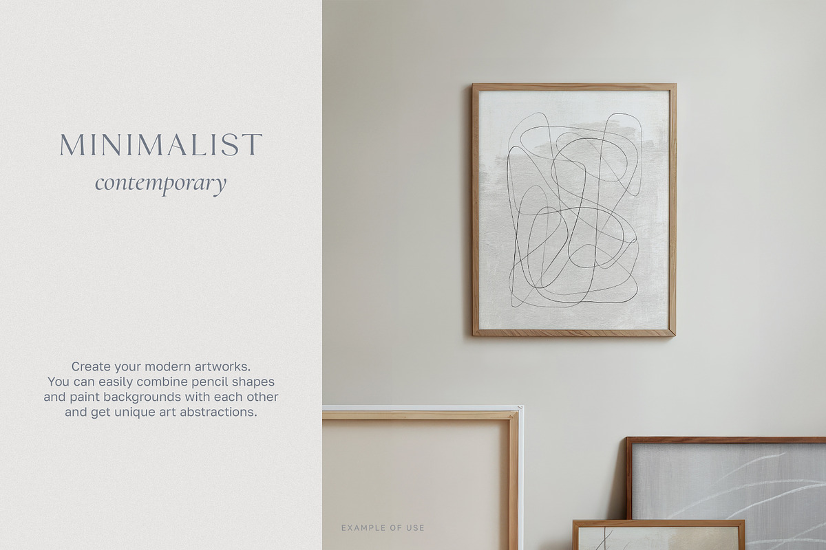 Minimalist Pencil Line & Backgrounds, a Texture Graphic by Aesthetic Eye (Photo 20 of 22)