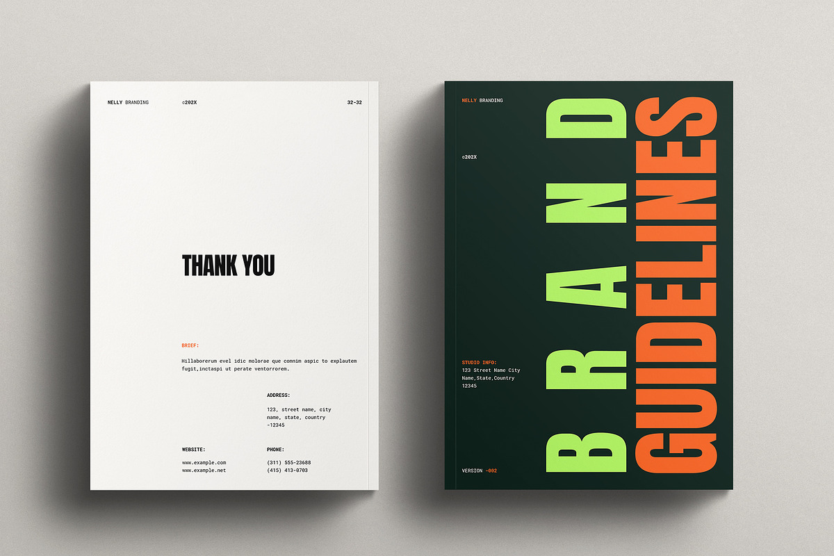 Creative Brand Identity Guidelines, a Brochure Template by E-Type (Photo 12 of 12)