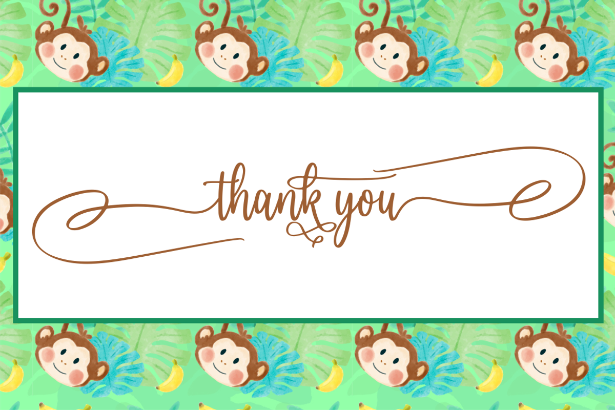 monkey, a Script Font by NJ Studio (Photo 10 of 10)