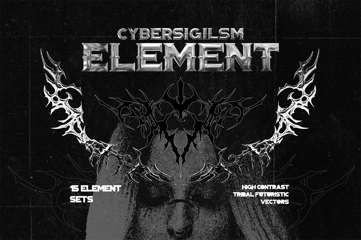 Cybersigilsm Element Set, a Decorative Illustration by Invisual Studio (Photo 1 of 7)