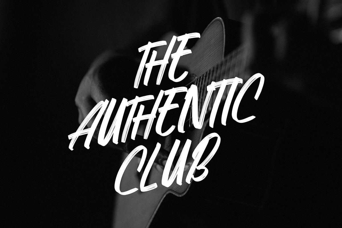 Black Sergio Brush Font, a Handwritten Font by RantautypeStudio (Photo 3 of 13)