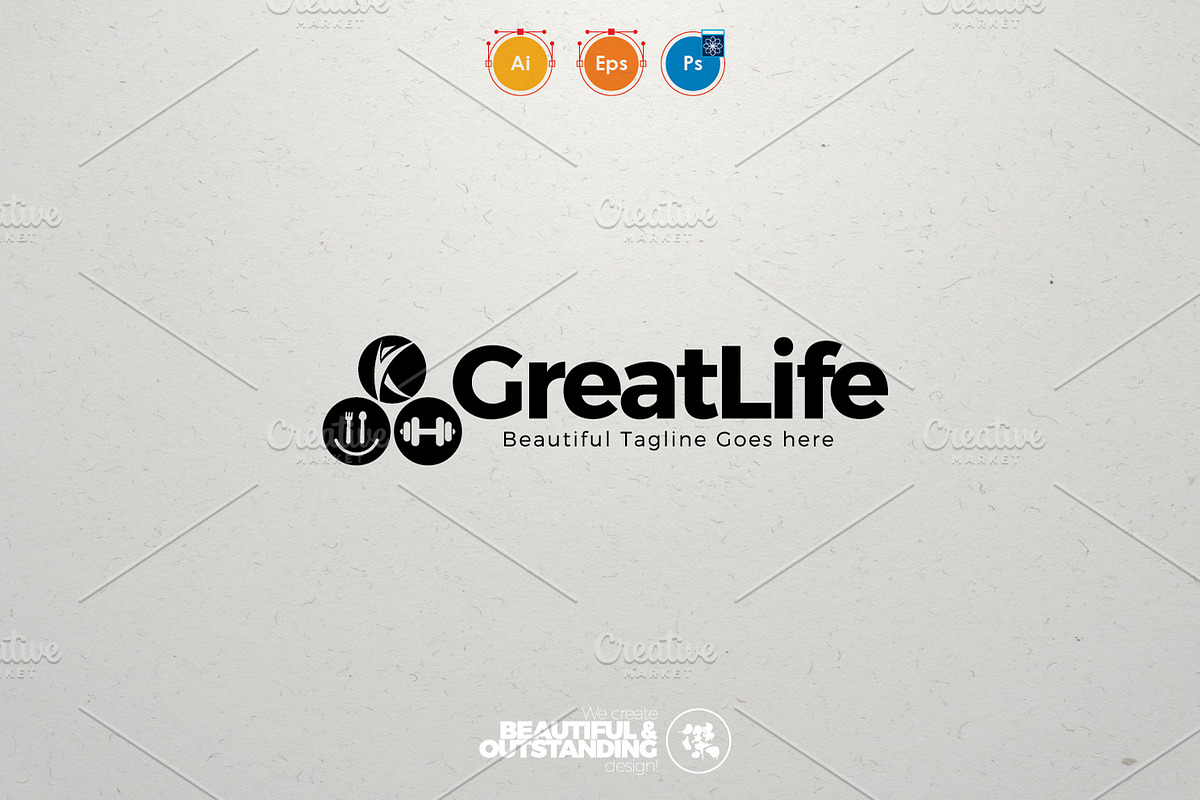 GreatLife, a Branding & Logo Template by KitCreativeStudio2 (Photo 5 of 5)