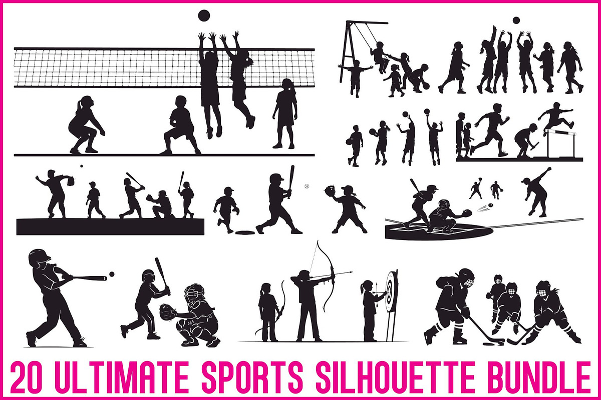 Multi Sport Silhouette Set, an Illustration by musafir_fashion (Photo 1 of 19)