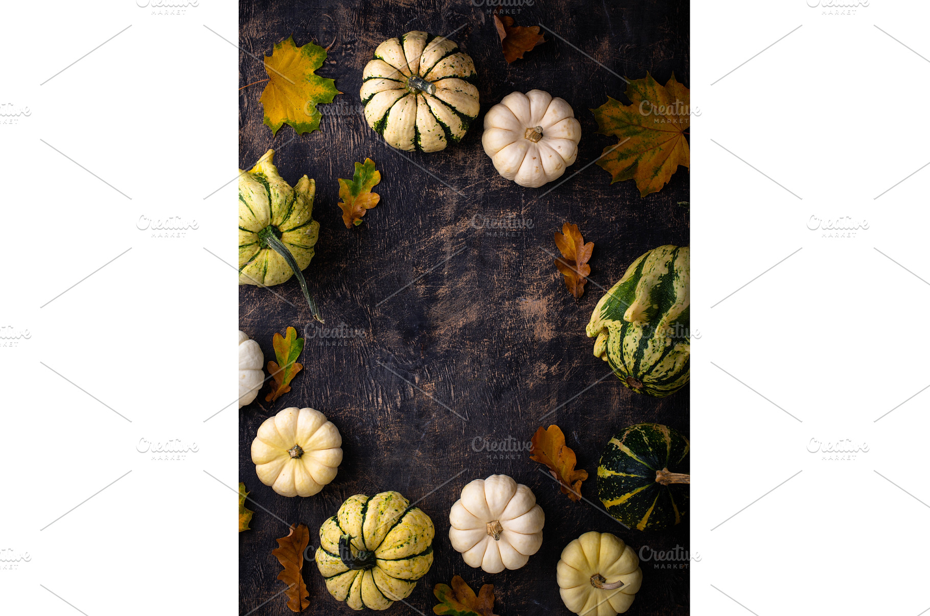 Autumn fall background with pumpkins, a Food & Drink Photo by Yulia Furman