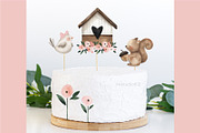 Cute garden watercolor clipart set, an Animal Illustration by Estudio 812 (Thumbnail 4 of 8)