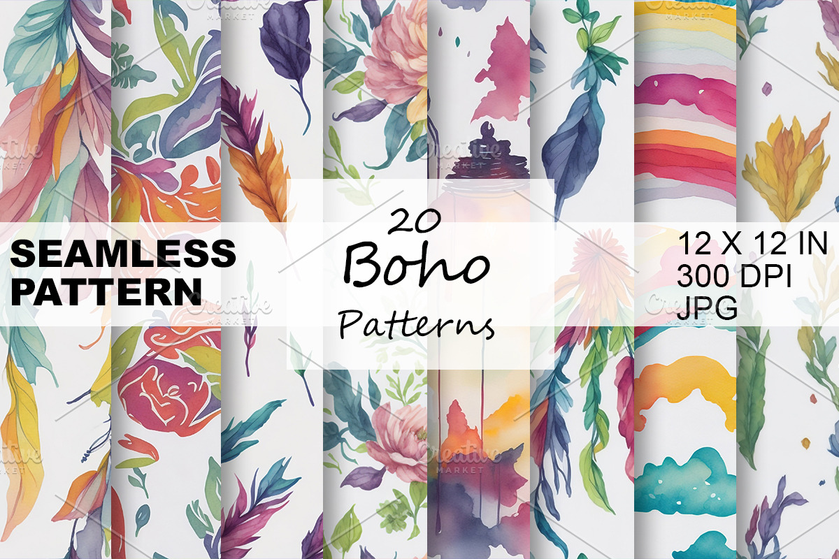 Seamless Watercolor Pattern, a Pattern Graphic by HillTract (Photo 1 of 6)