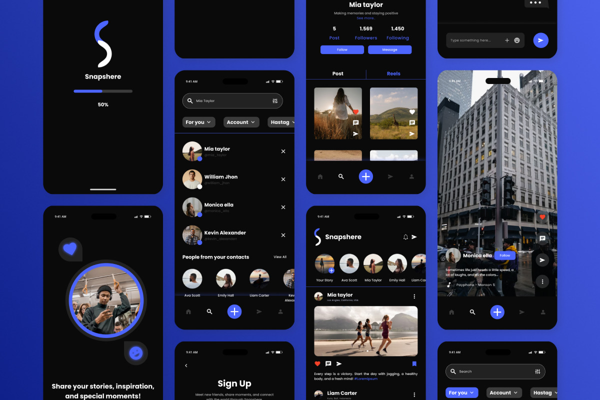 Snapshare - Social Media Mobile App, an App Template by productype1 (Photo 4 of 5)