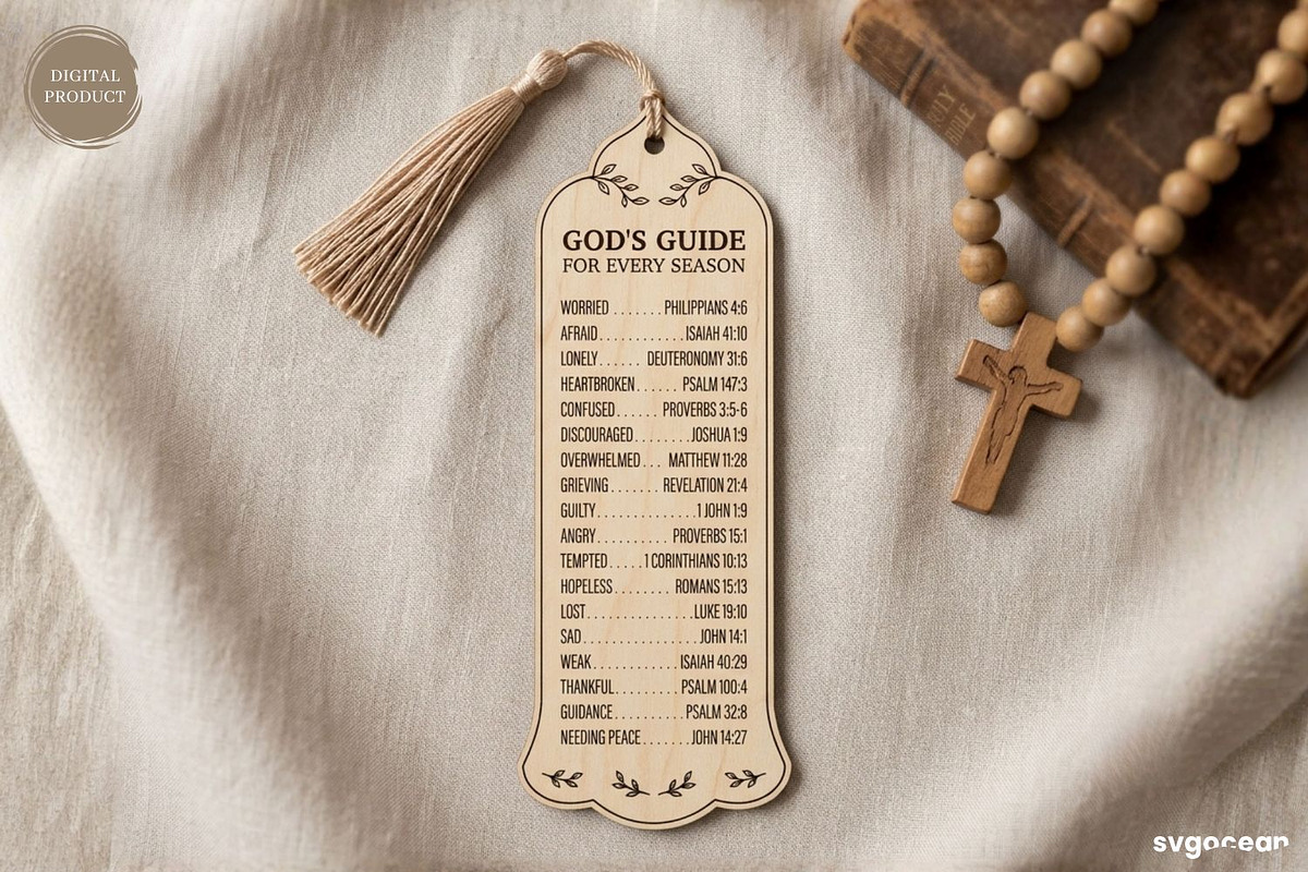 Bible Emergency Numbers Bookmarks, a Decorative Illustration by svgocean (Photo 7 of 8)