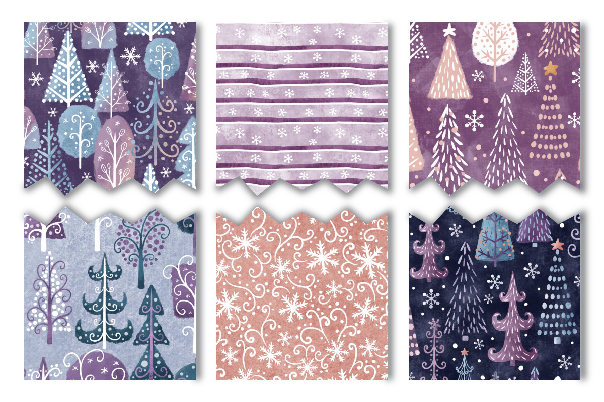 Whimsical Christmas Patterns III, a Pattern Graphic by DrawStudio1988 (Photo 2 of 6)