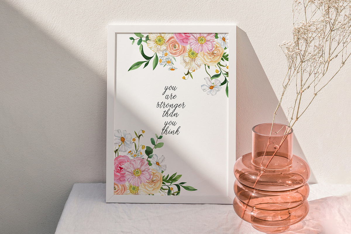 DREAMY Iridescent Summer Flowers, a Decorative Illustration by Catch the Dream Art (Photo 2 of 11)