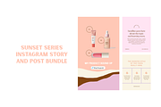 Sunset Series: Instagram Bundle, a Social Media Template by Brighten Made (Thumbnail 2 of 6)
