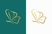 Abstract Butterfly Logo Linear Gold, a Branding & Logo Template by Signatoro (Thumbnail 1 of 4)