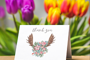 Antlers & Florals Wedding Clipart, an Illustration by Wooly Pronto (Thumbnail 6 of 6)