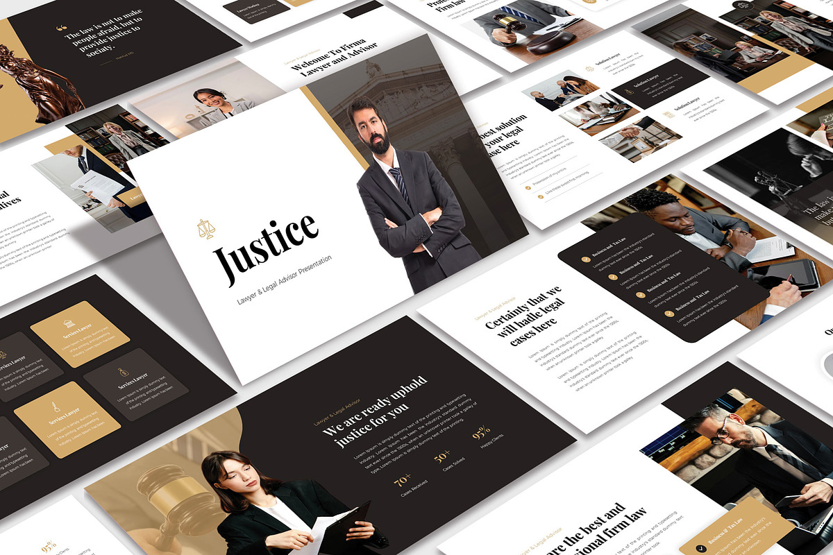 Justice Presentation Template, a Presentation Template by TypeMakers