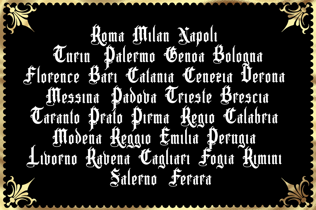 Crowers  luxury Blackletter, a Blackletter Font by dansdesign (Photo 6 of 8)