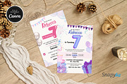 7th Birthday Invitation Template, an Invitation Template by Snapybiz (Thumbnail 1 of 9)