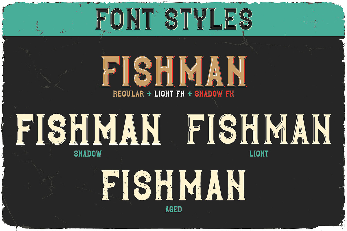 Fishman Vintage Font, a Blackletter Font by VozzyStock (Photo 4 of 9)