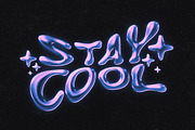 Retro Style Chrome Text Effect, a Layer Style Add-On by Design Squad (Thumbnail 3 of 5)