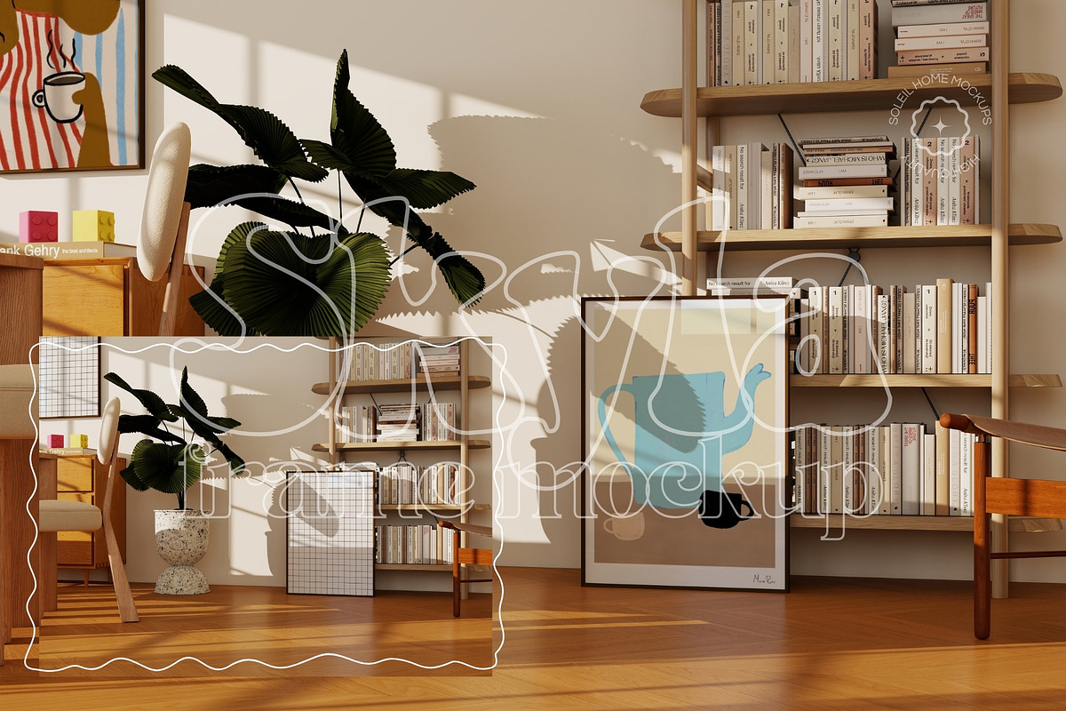 SKYLA | Colorful frame mockup bundle, a Household Mockup by SoleilHomeMockups (Photo 9 of 15)