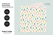 Greeting Card Photoshop Mock-Up 1, a Print Template by Rocket & Indigo (Thumbnail 2 of 3)