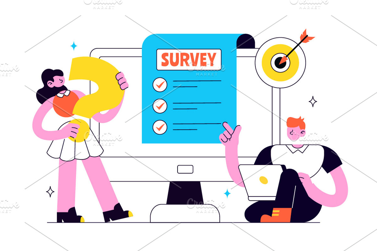 10 Survey Vector Illustration, a Technology Illustration by denayunebgt (Photo 4 of 4)