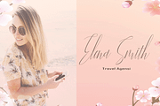 Jelisa, a Script Font by Letter-P (Thumbnail 1 of 8)