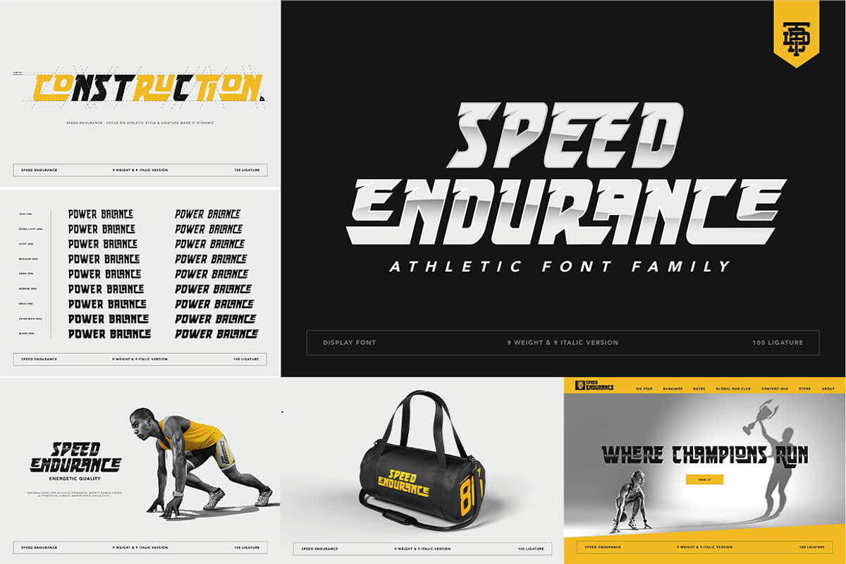 Futuristic Sport Font Bundle, a Sans Serif Font by Burntilldead (Photo 3 of 10)
