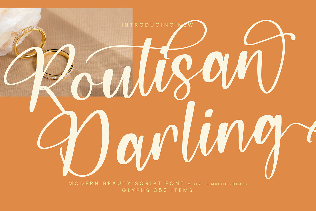 Routisan Darling, a Script Font by Integritype Studio (Photo 1 of 15)