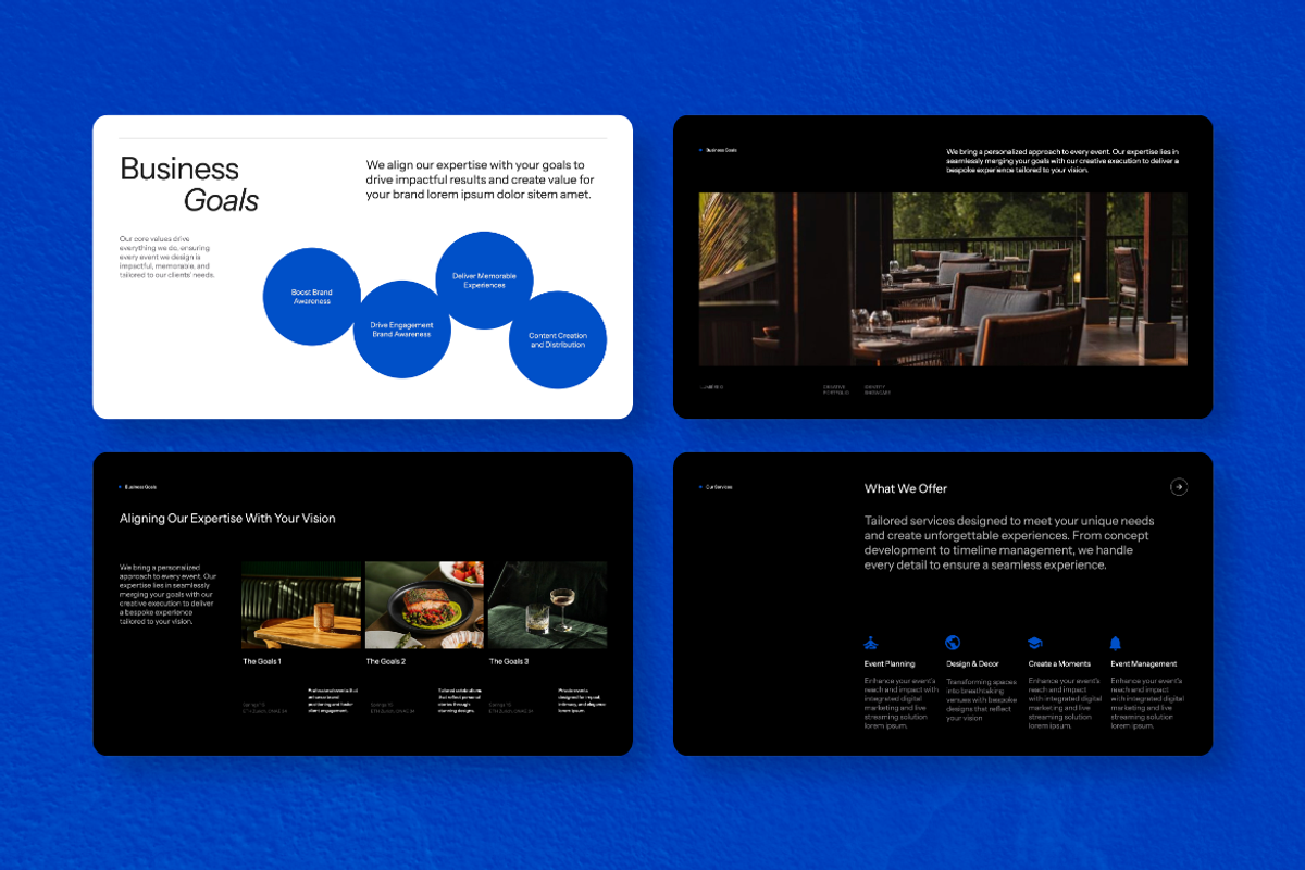 Lumiere Creative Portfolio Gslides, a Presentation Template by Unich Design Bureau (Photo 2 of 8)