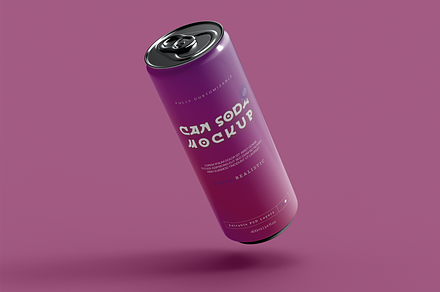 Soda Can Mockup, a Packaging Mockup by Xtrahive