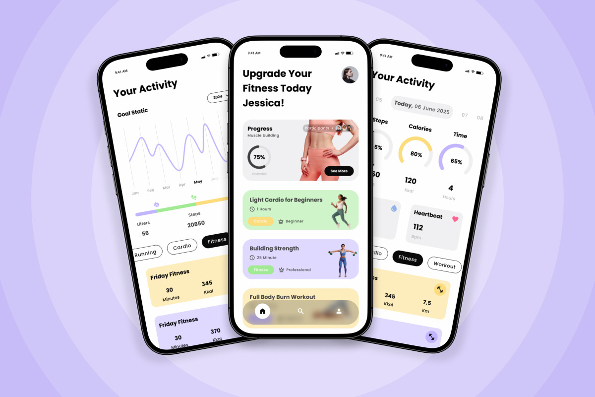 Oeroflow - Fitness Tracker App, an App Template by productype1 (Photo 4 of 5)