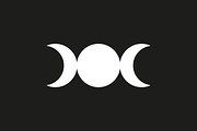 Triple Goddess Symbol Vectors, an Object Graphic by MelanthaGraphics (Thumbnail 2 of 4)