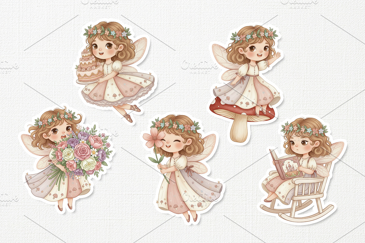 Lovely Fairy Girl Cute Cartoon Art, a Person Illustration by Gohsantosa (Photo 4 of 4)