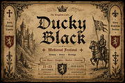 Ducky Black, a Blackletter Font by Wow Magic (Thumbnail 4 of 5)