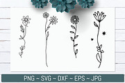 Hand Drawn Wildflower Line Bundle, an Illustration by Actual Pixel (Thumbnail 4 of 8)