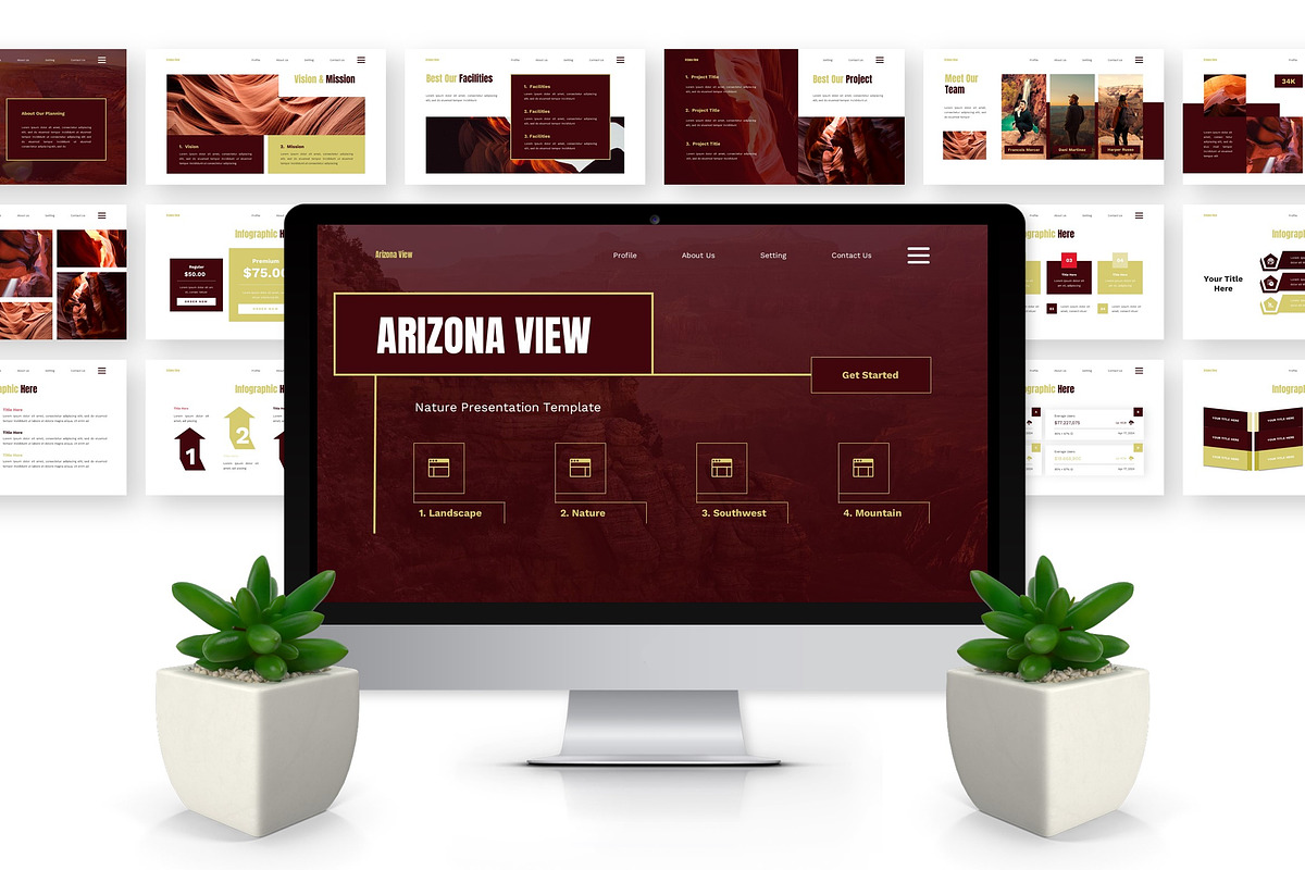 Arizona View - Nature Google Slide preview 6