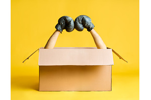 Pair of hands in boxing gloves, a Sports & Recreation Photo by Gladkov photography