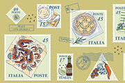 Italian pasta and seafood postage, an Object Illustration by Zimages (Thumbnail 3 of 3)