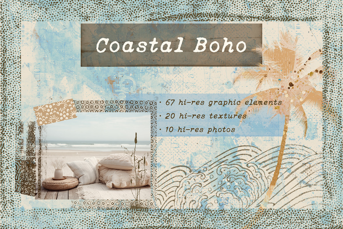 Coastal Boho - Graphic set, an Object Graphic by LuOtero (Photo 1 of 10)