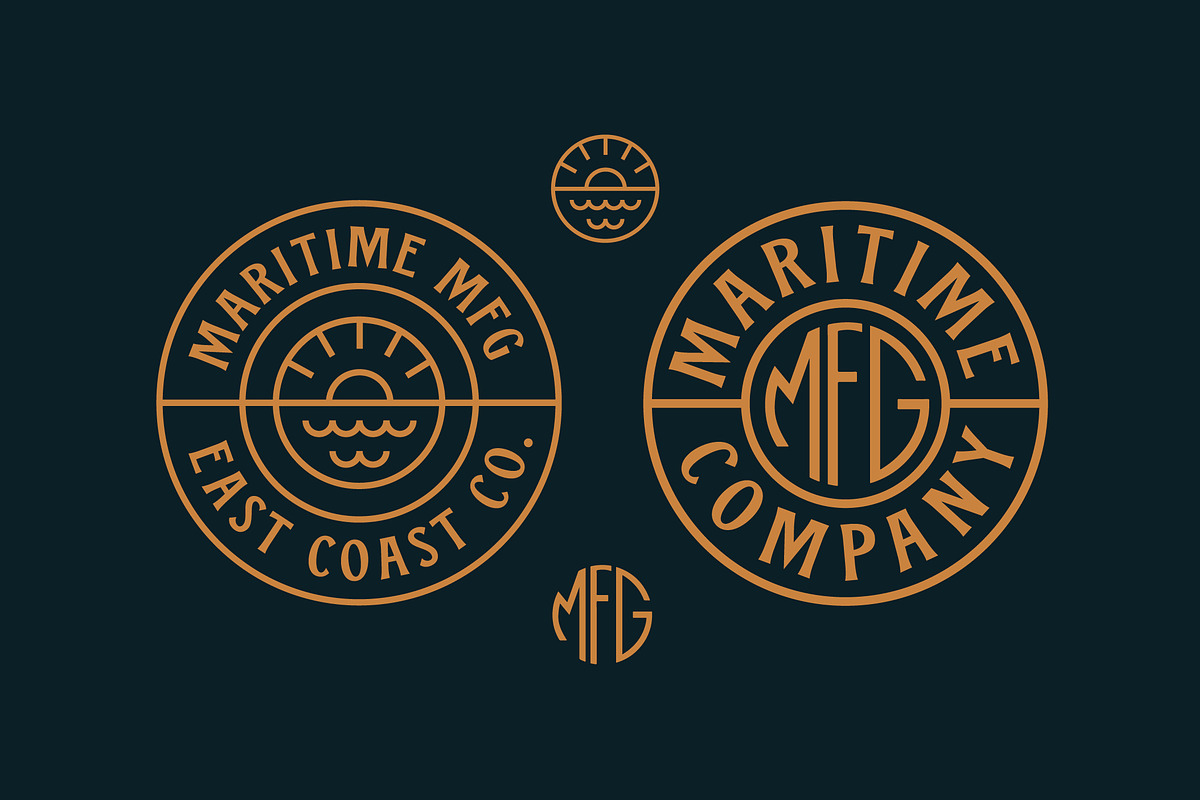Maritime MFG - A Spur Serif Typeface, a Serif Font by Hustle Supply Co. (Photo 6 of 8)