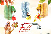 Hand-Painted Fall Aesthetic Clipart, a Seasonal Illustration by ArtCreationsDesign (Thumbnail 13 of 16)