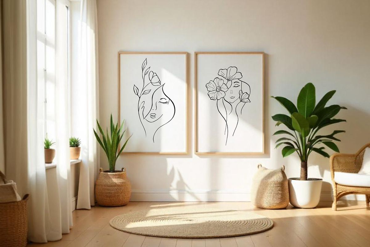 WOMEN - line art collection, an Illustration by Navenzeles (Photo 10 of 14)
