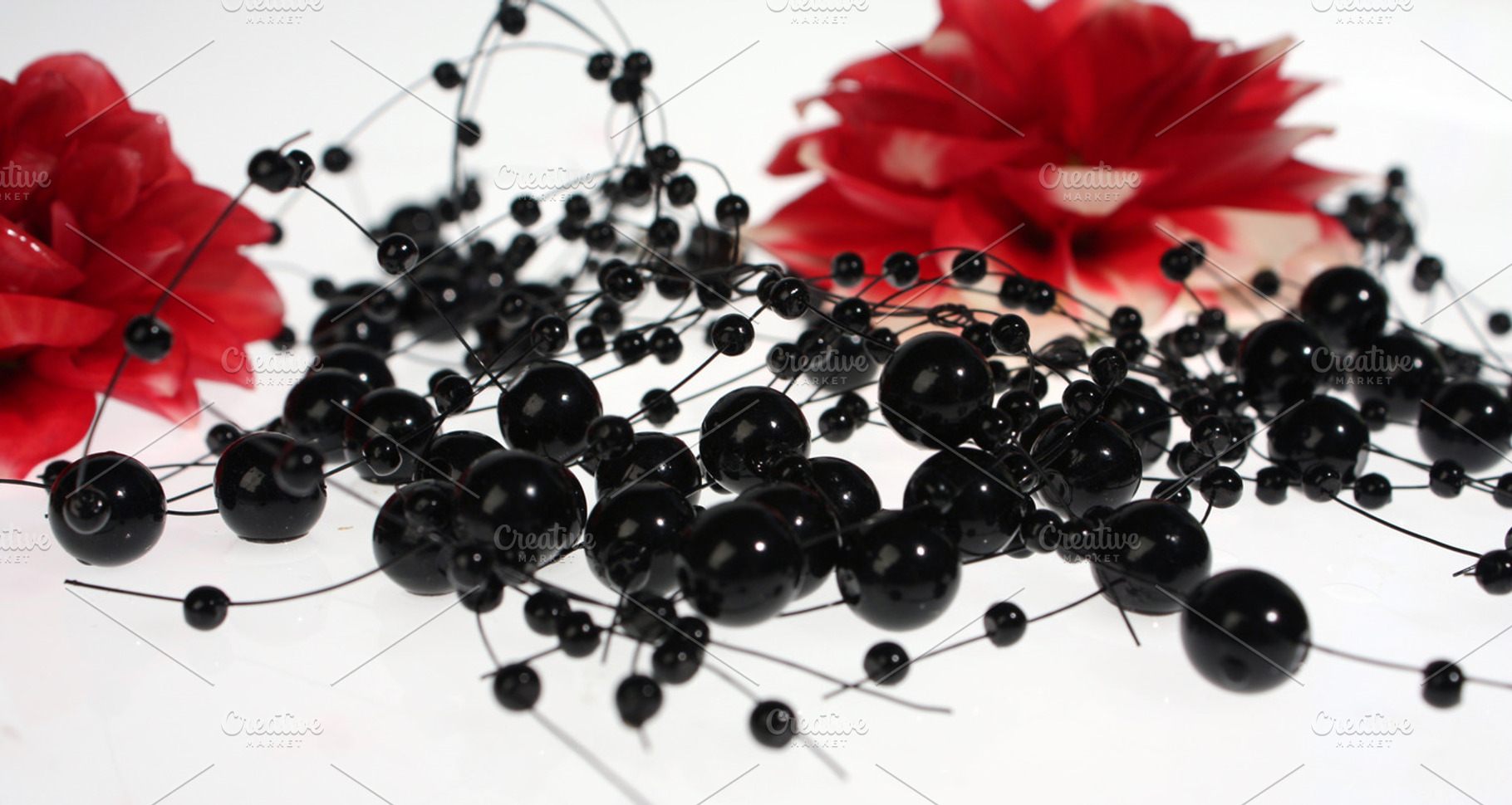 Rose and Black Pearls