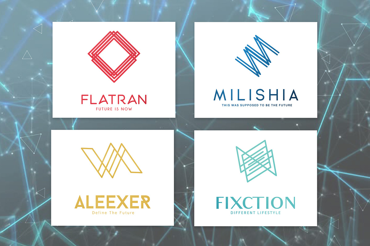 Futuristic & Geometric Logos Bundle, a Branding & Logo Template by AN Productions (Photo 8 of 47)